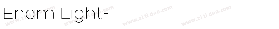 Enam Light字体转换